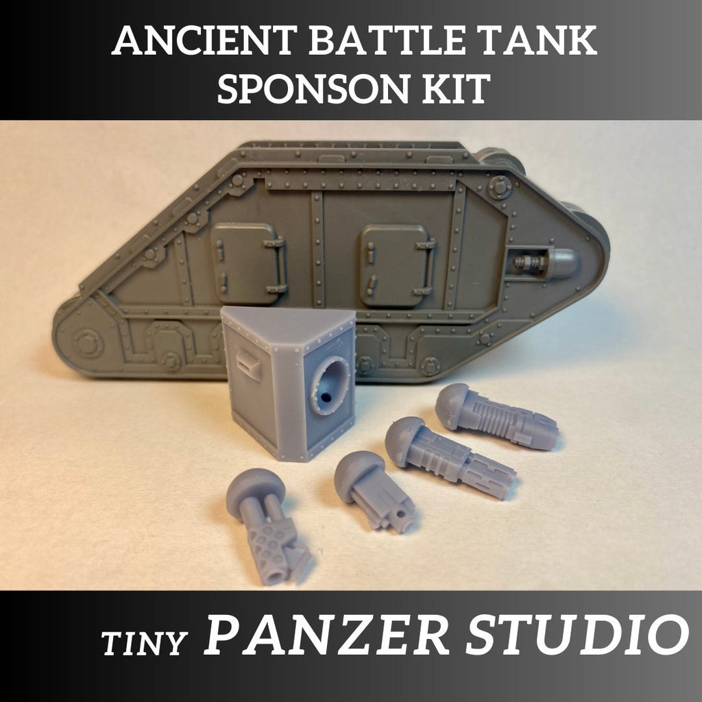 Sponson Kit for Ancient Battle Tank, ball-mount