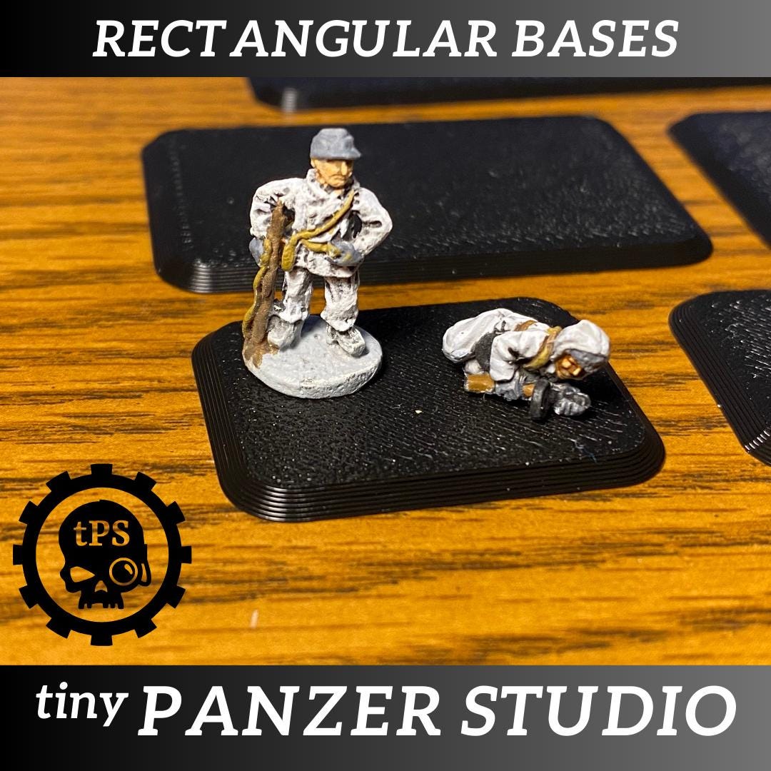 Magnet ready bases compatible with Flames of War and Team Yankee