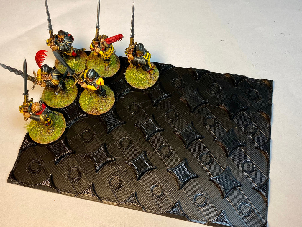 25mm Round to Square Base Adapter - Magnet Ready Movement Tray