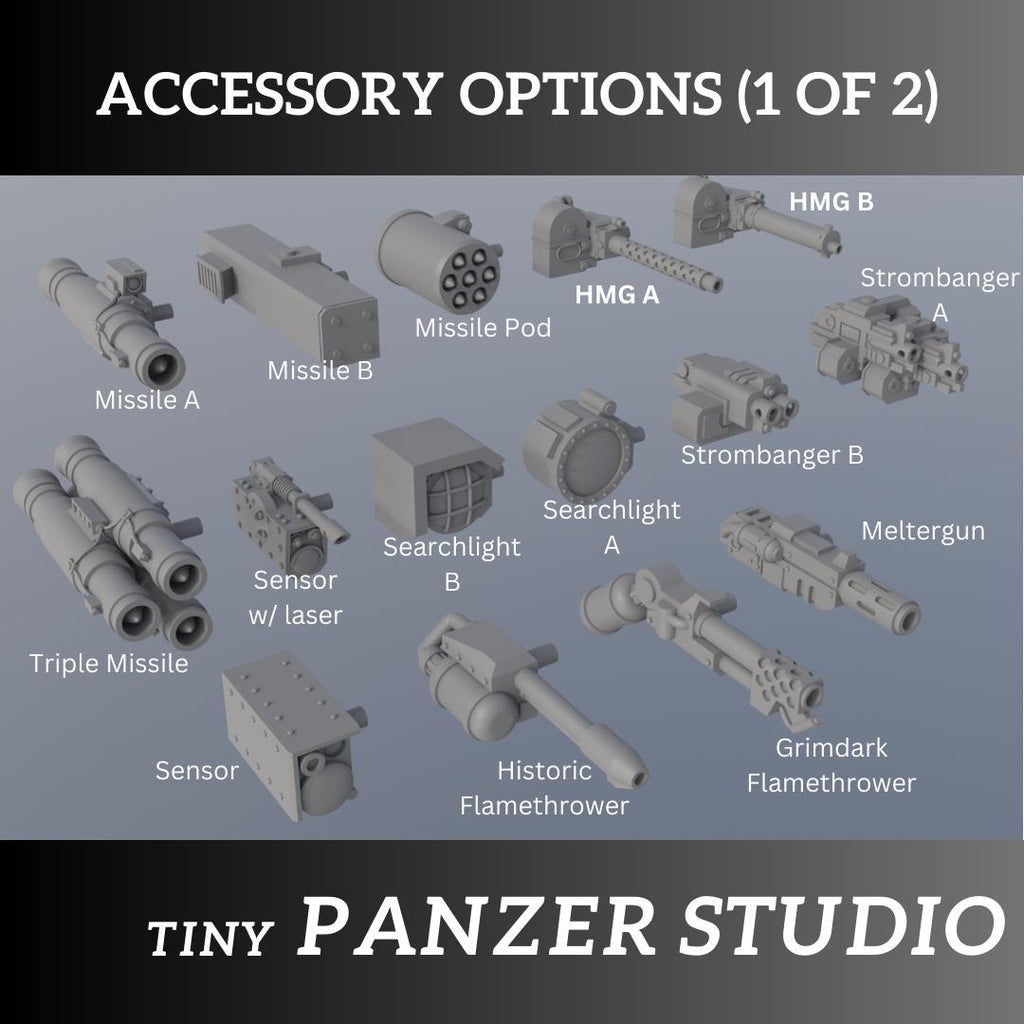 Grimdark Remote Turret for sci-fi armored space transport tank