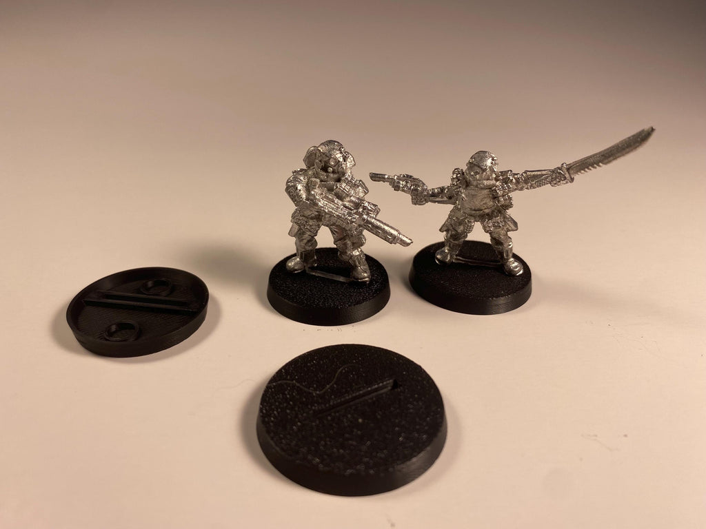 Slotted Round Bases with multiple magnet slots