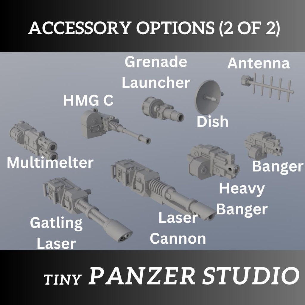 Grimdark Remote Turret for sci-fi armored space transport tank