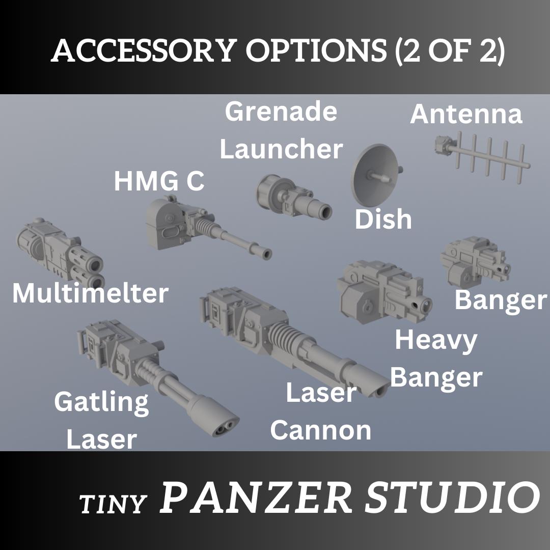 Grimdark Remote Turret for sci-fi armored space transport tank
