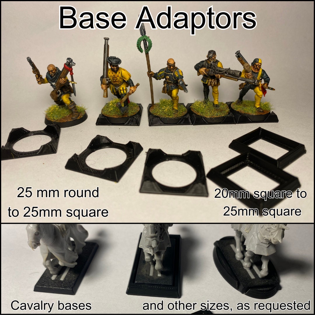 Round and square base adapters