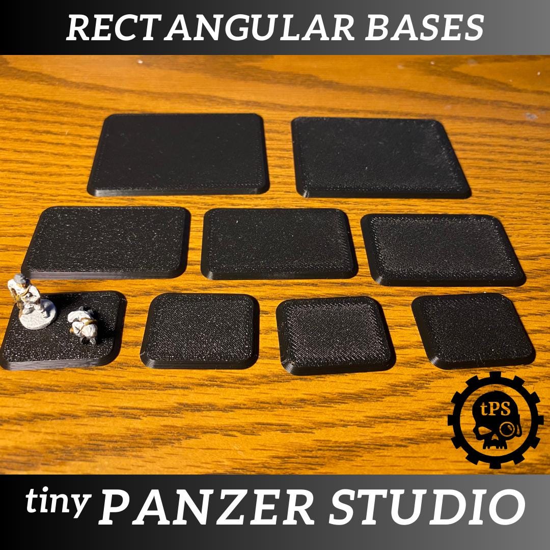 Magnet ready bases compatible with Flames of War and Team Yankee
