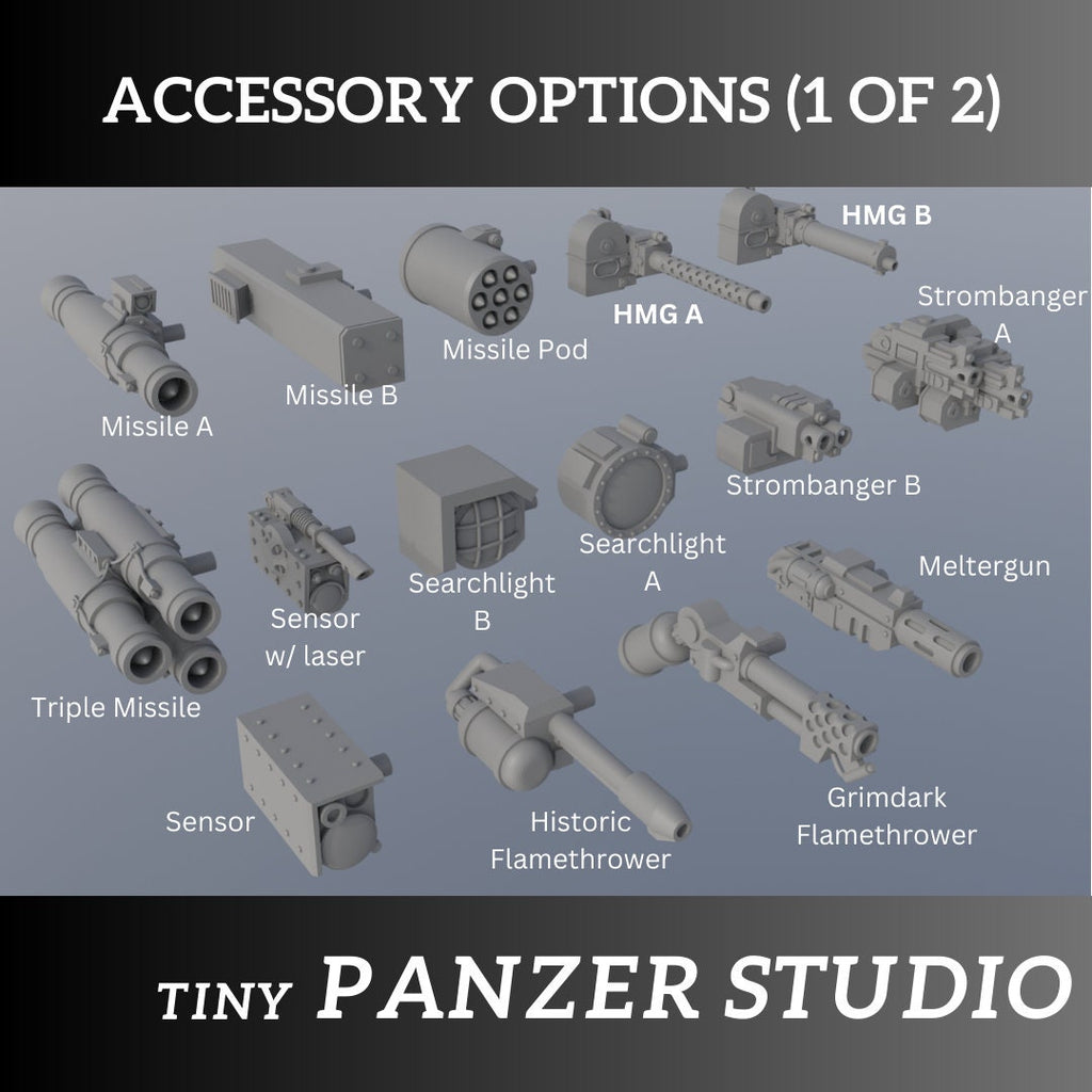 Grimdark Remote Turret on Mobile Heavy Weapon Platform