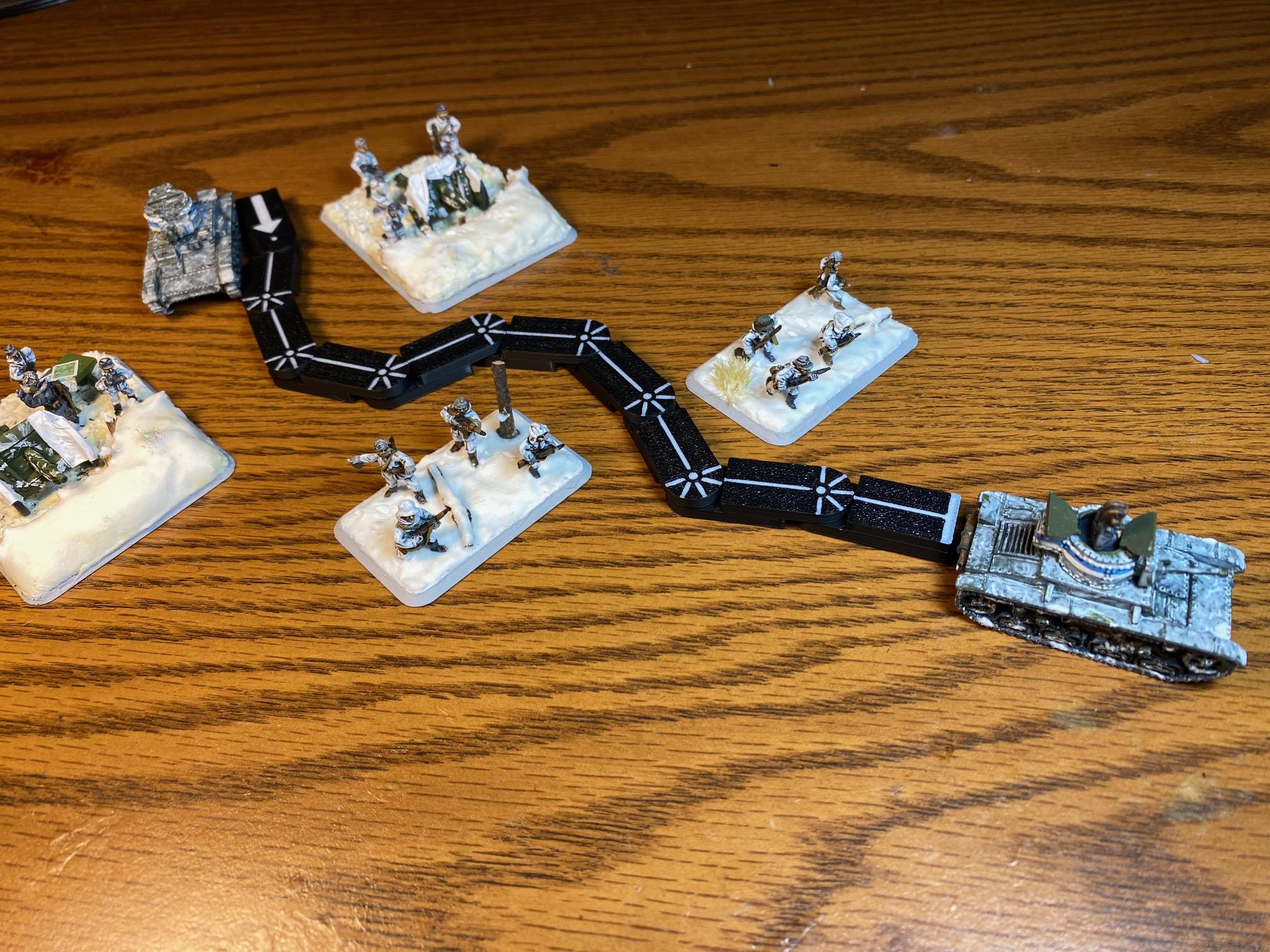 Flexible Magnetic Chain Ruler Set for Wargaming