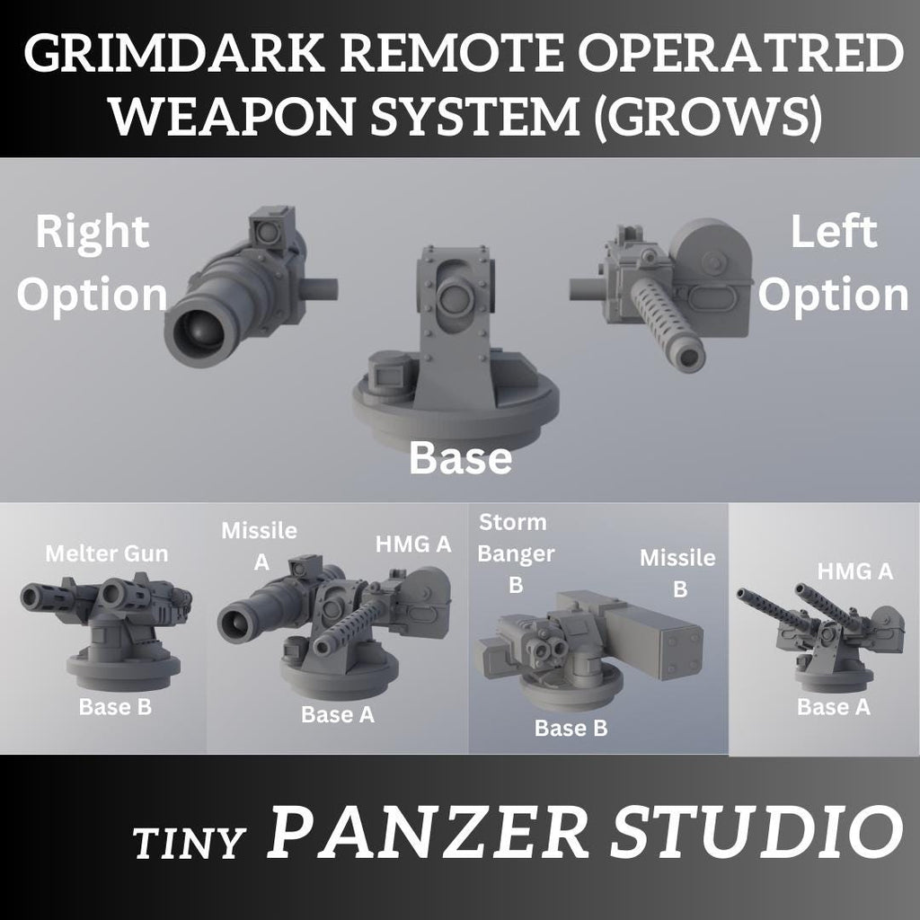 Grimdark Remote Operated Weapon System (GROWS) for scifi vehicles