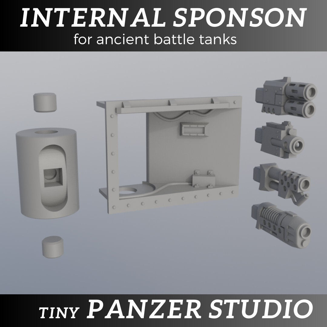 Internal Sponson Kit for Ancient Battle Tank