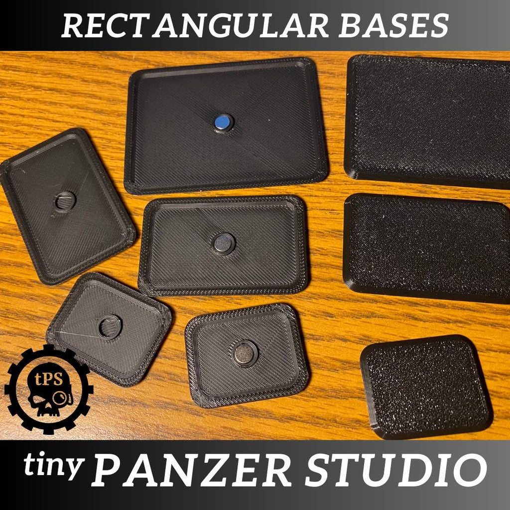 Magnet ready bases compatible with Flames of War and Team Yankee