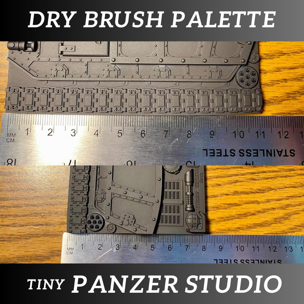 Dry Brush Palette, grimdark tank bits