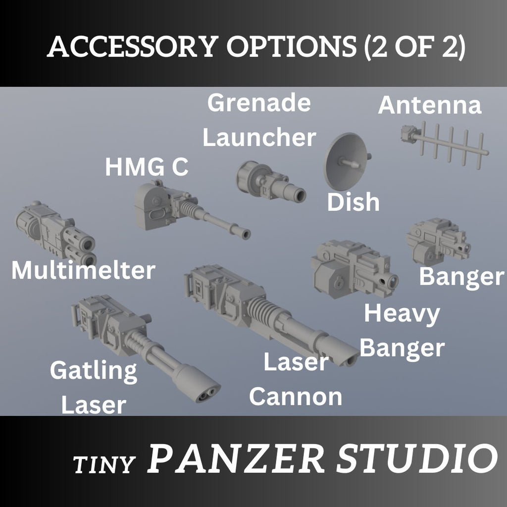 Grimdark Remote Turret on Mobile Heavy Weapon Platform